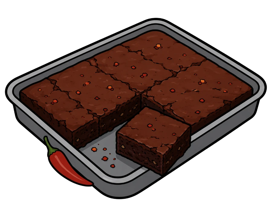 Brownie con cayena