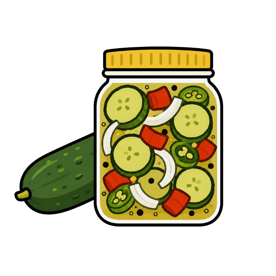 Chow chow de pepino picante